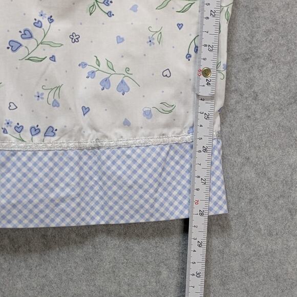 Vintage Vanity Fair Womens Pajama Set XL White Blue Cotton Blend Poplin 2Pc - Picture 13 of 16